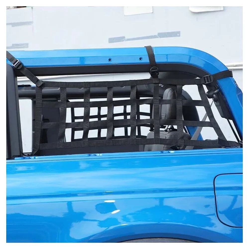 Mesh Door Teledu Trunk Side Cargo Protective 21+2 Restraint 2x Rear Net