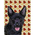 Canvas Flag Carolines Kelpie Portrait Australian Treasures Fall House Size Leaves