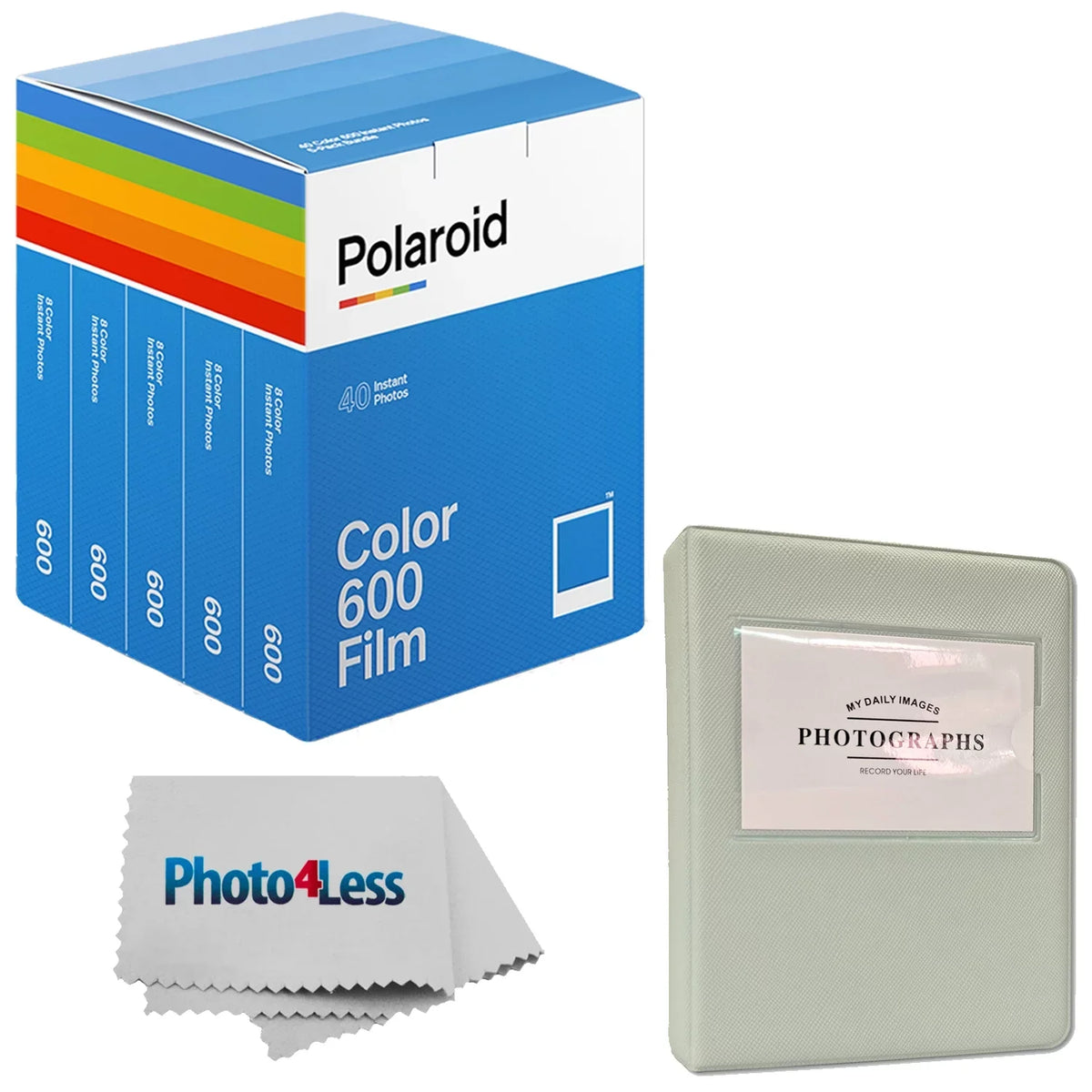 Polaroid for + 600 photos) Album of Film - film total Cloth (5 packs + Color 40