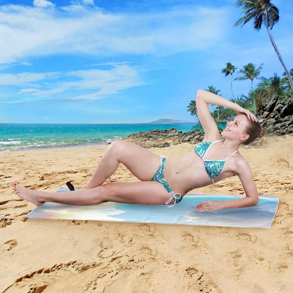 Lightweight Holiday（282） Oversized Absorbent Towels Travel Towel Beach Rainbow - Beautiful Dry Towel Swimming Bestwell Quick for Camping Super Compact -