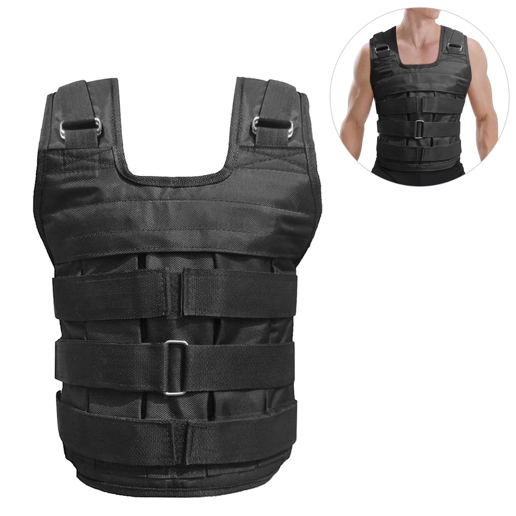 Weighted Weight (Empty) 50kg Training Jacket Adjustable Strength Tomfoto Exercise Loading Vest Oxford Weight Max Cloth Loading