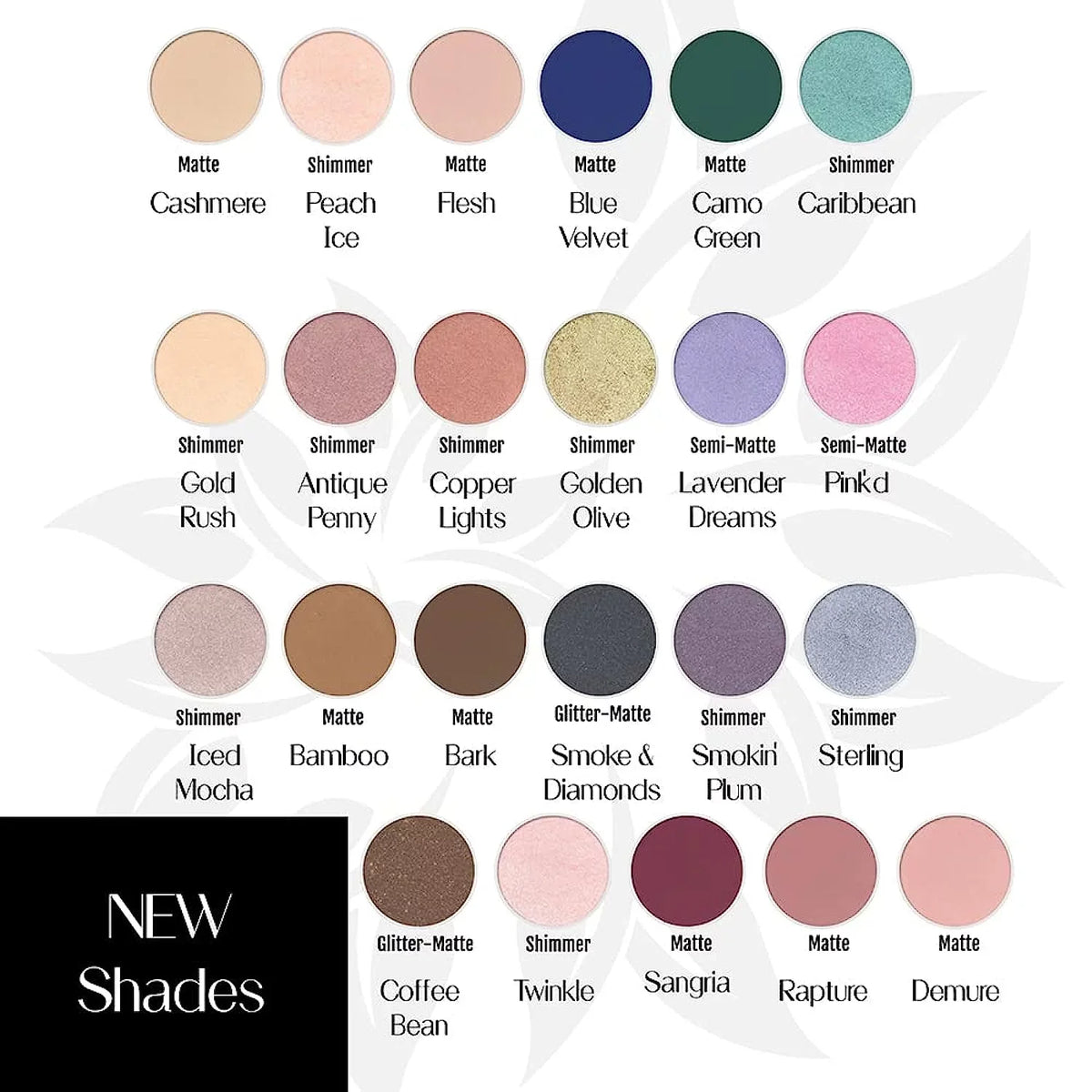 Ice Pressed Powder, Smooth Eyeshadow Velvety Peach USA, Natural BaeBlu Finely 100% Organic in Made Hypoallergenic