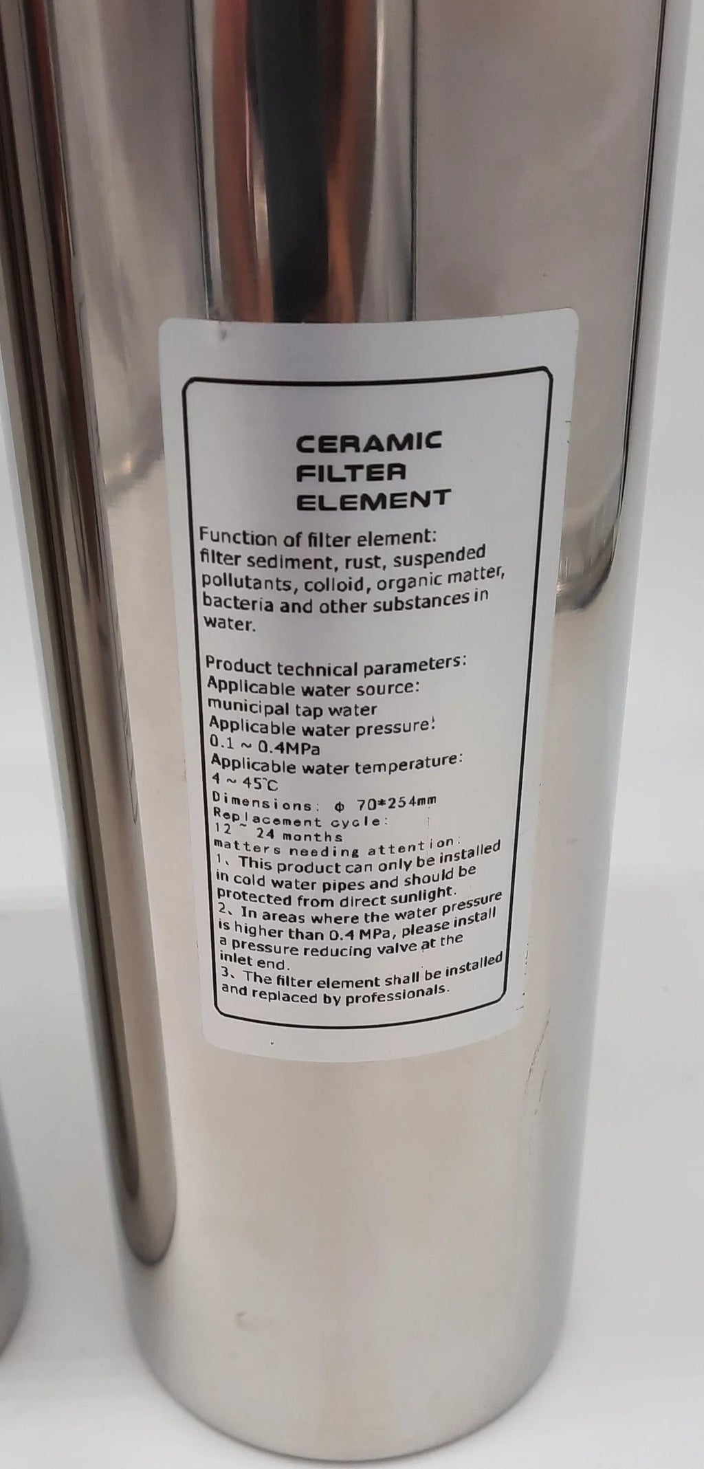 Potable stainless system Water stages filtration Ultra 3 Marine steel