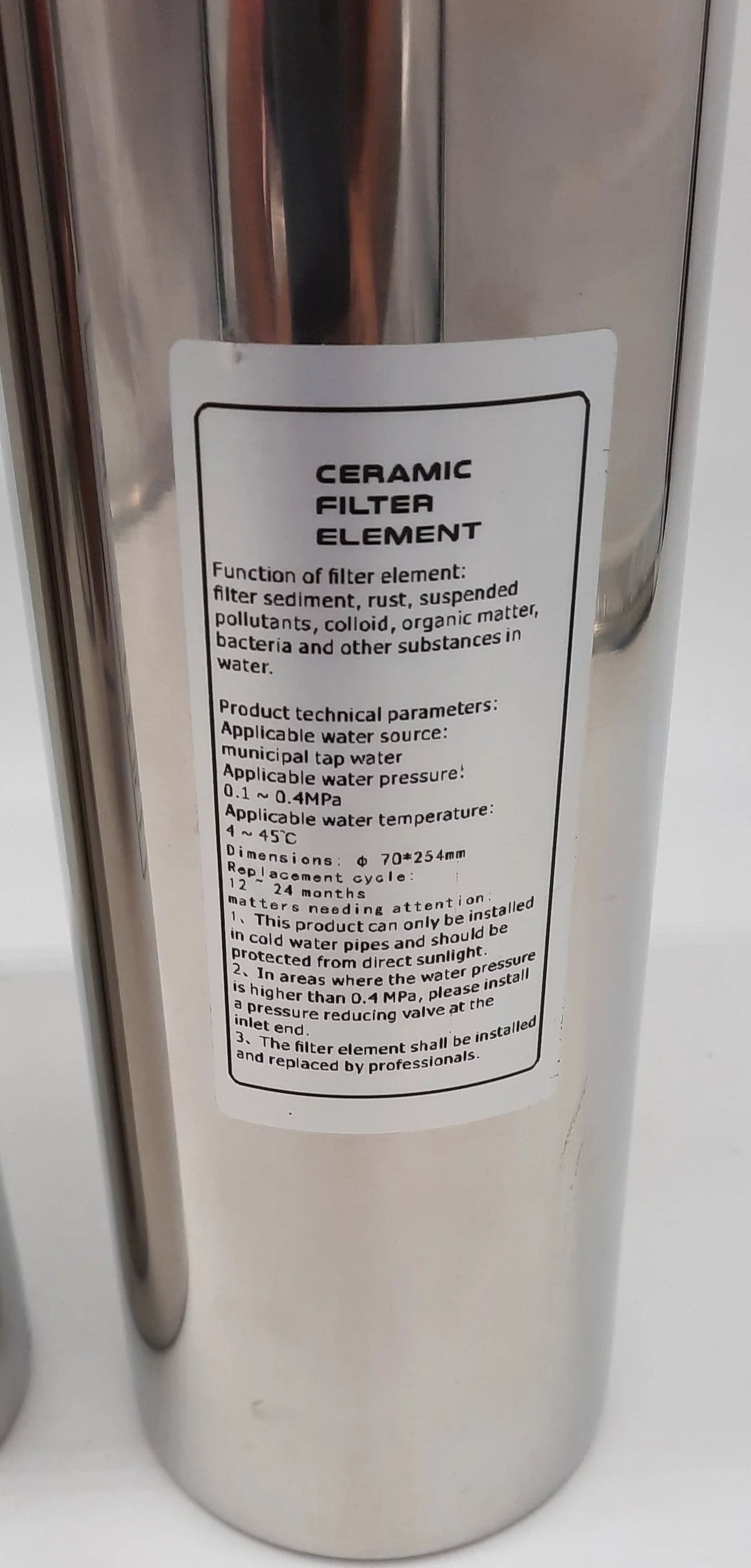 Potable stainless system Water stages filtration Ultra 3 Marine steel