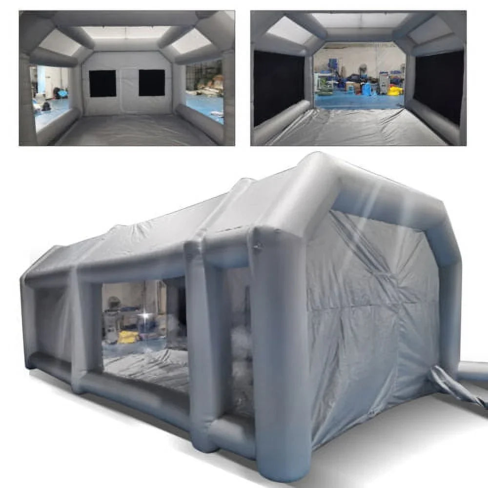 Paint Spray Car Filter Portable Tent Air Booth 28x15x10FT Inflatable Cabin