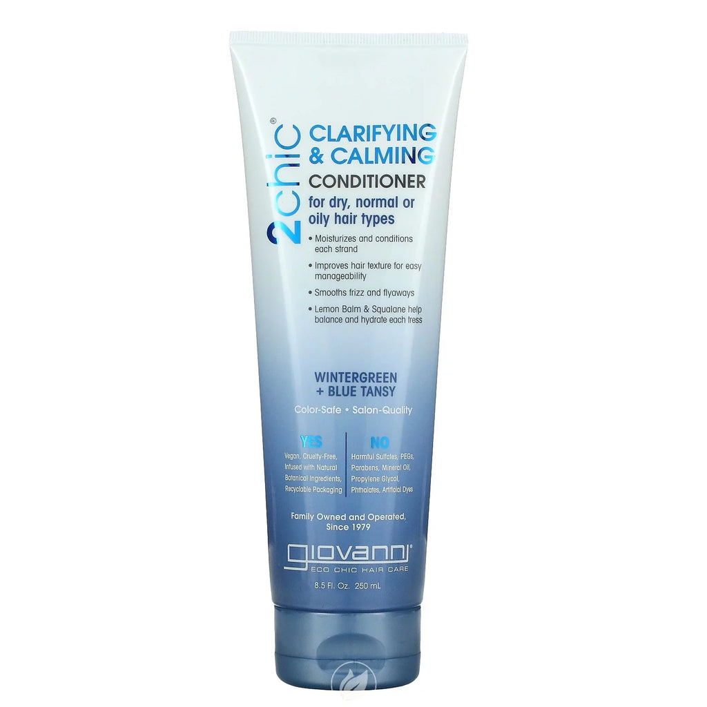 '+ of Oz Giovanni, Wintergreen Clarifying Tansy, 2 & (250 8.5 2Chic, Fl Conditioner, Calming Ml), Blue Pack