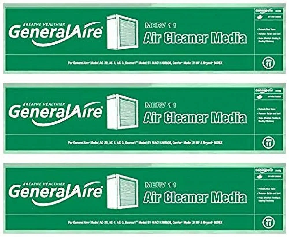 filter 12758 GeneralAire Pleated 3-PACK General SPECIAL Media