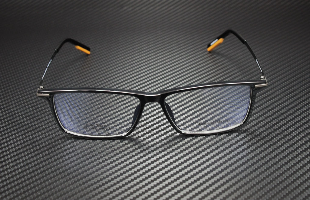 Men's EZ5204 Injected Eyeglasses Ermenegildo Lens Zegna 001 58mm Shiny Black Clr