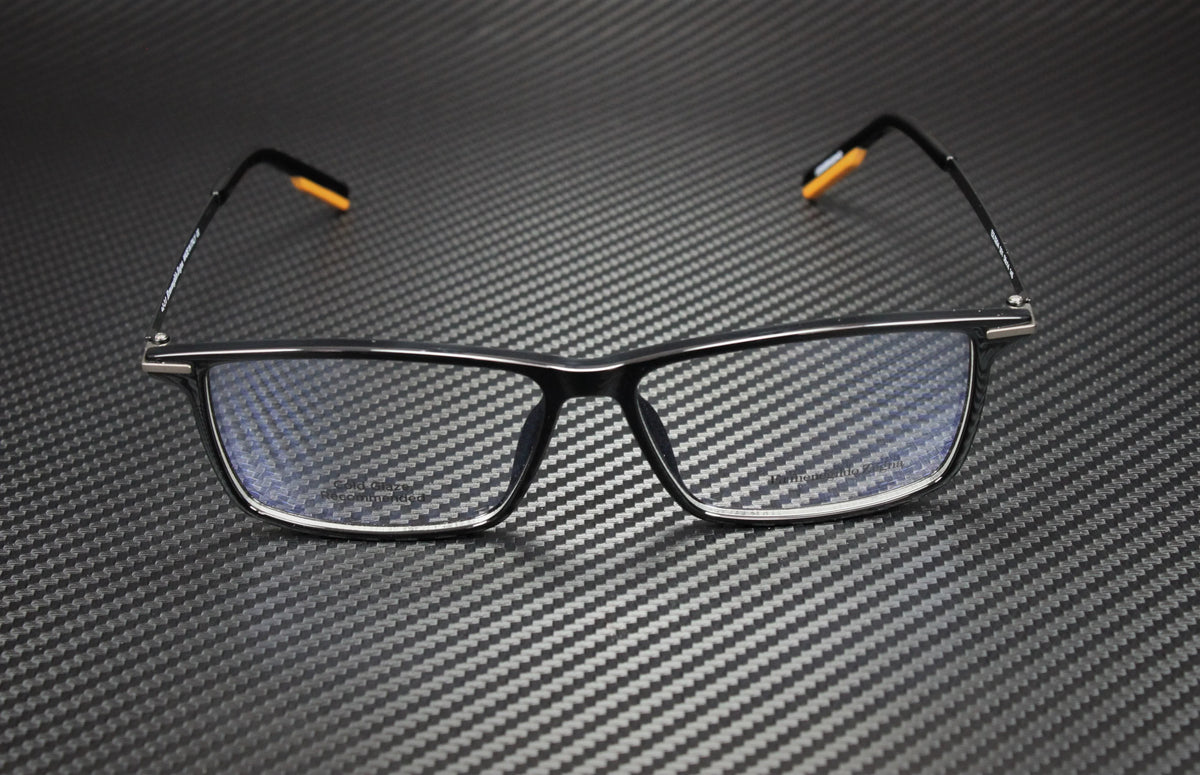 Men's EZ5204 Injected Eyeglasses Ermenegildo Lens Zegna 001 58mm Shiny Black Clr