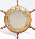 Deluxe Nagina | International Home Brass Decor True Lavish Wheel (18 Mirror Ship Inches) Porthole