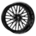 FORGED PRO Milled Wheel LUXXX 106.1CB HD 6X139.7 Black 22X12 LHD Gloss -44ET 7 SENTRY