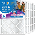 Conditioner Electrostatic USA Made Premium FPR WICKED Filter 20x25x2 FILTERS Comparable CLEAN 2200 Furnace 20x25x2 Pleated 1500 AIRX Air MERV - Pack AC 9 MPR by Filters Filter 6 & AIR. Air HVAC to 13