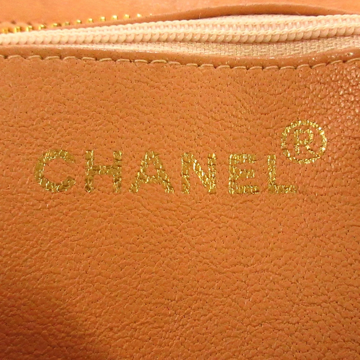 Authenticated (Good) Lambskin Orange Pre-Owned Tote Bag Women Leather Chanel Medallion Tote