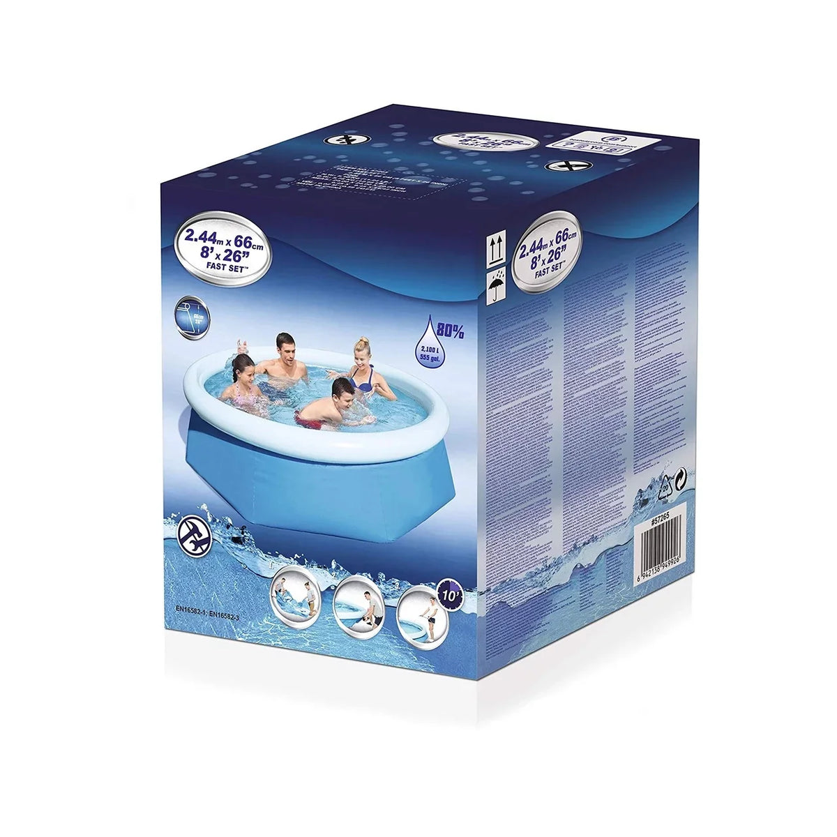 with Kids Inflatable Pump Filter Central Easy Set Swimming Round Pool Pool 8ft