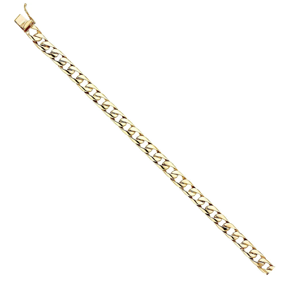 Bracelet Gold - | Weight Elegant | Bracelets Gift Men’s Link Jewelry for Yellow 14k 8" 14.7 Chain Gold | Cuban Women Men for 14KY and