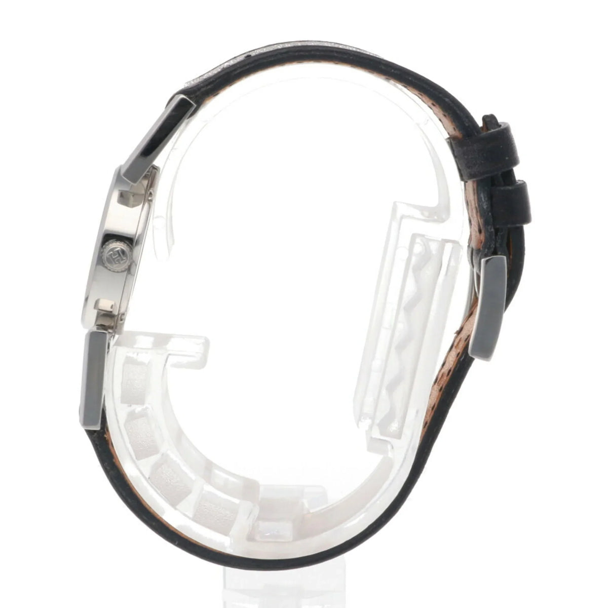 Watch Quartz Pre-Owned Stainless HERMES Steel (Good) PA1.230 Diamond Hermes Paprika Ladies Bezel