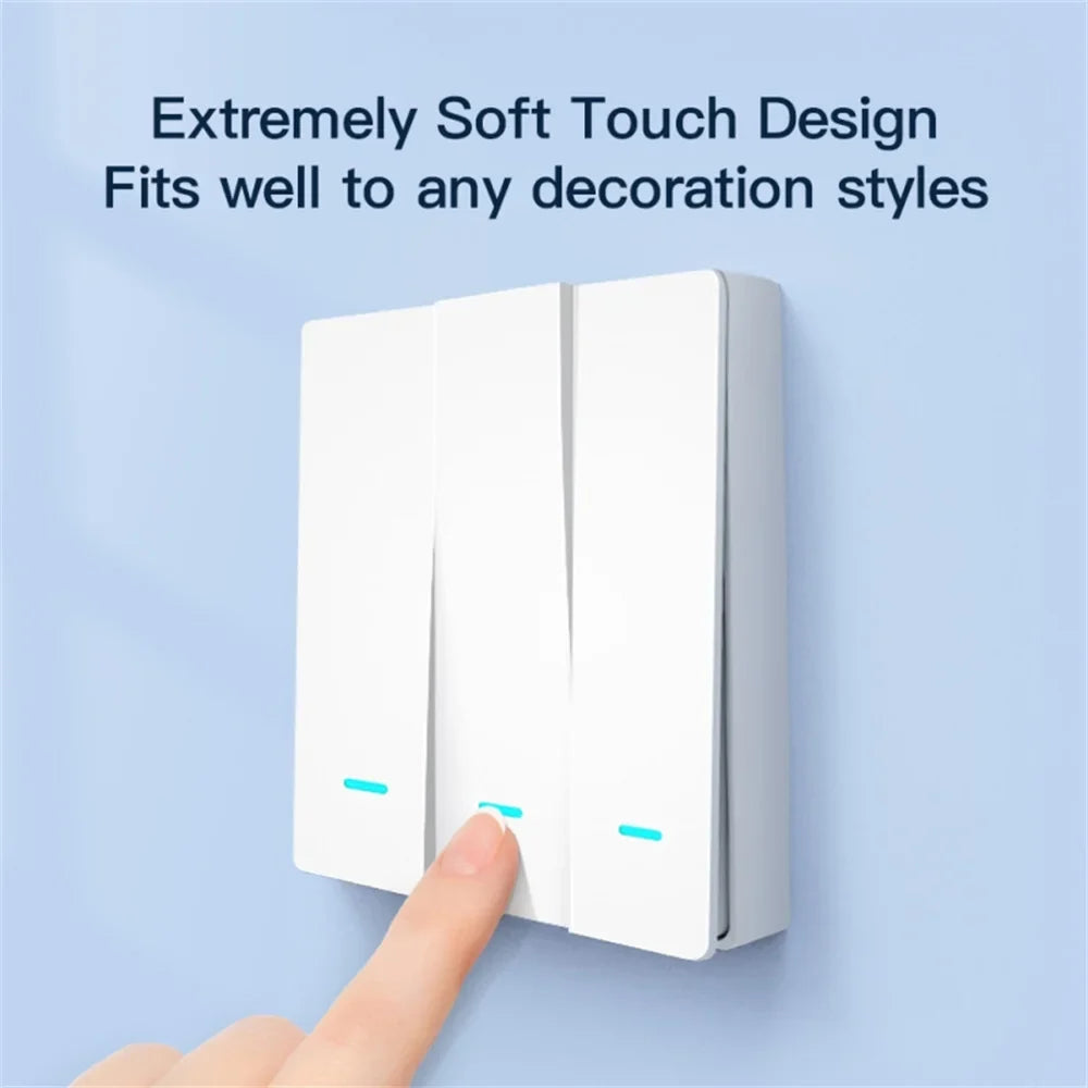 Smart Google Alexa Switch Life Tuya Way ZigBee with No Works 2mqtt 2/3 Light with/without Needed Wire Neutral Capacitor Smart