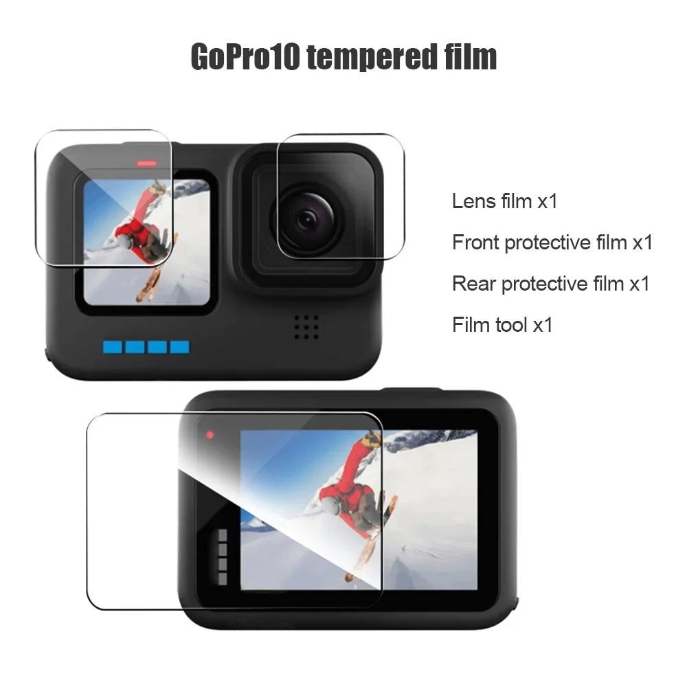 Silicone Kit, Case Camera, OWSOO Glasses, Filters, Compatible, Protective Plates Fog Waterproof Tempered for Protectors,