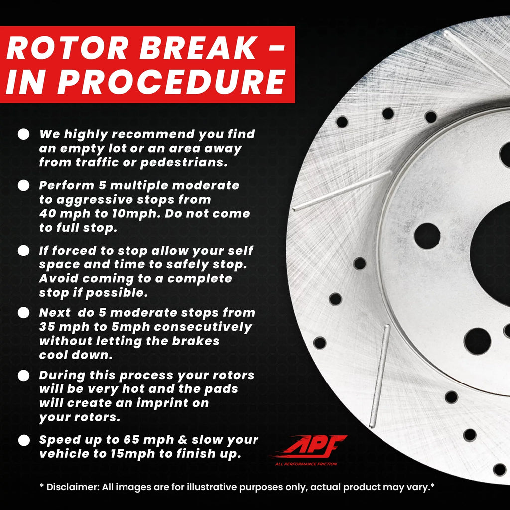 Zinc For Ford Rear Drill/Slot Brake 1998-2002 Ranger Rotors