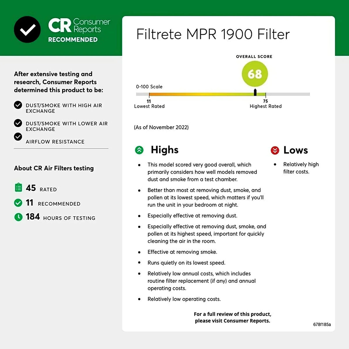 Filters, 3-Month 12x24x1 Filtrete Filter, Allergen Pleated Healthy Ultimate 2 Air MPR 1-Inch Air Living 1900, 13, Filters MERV