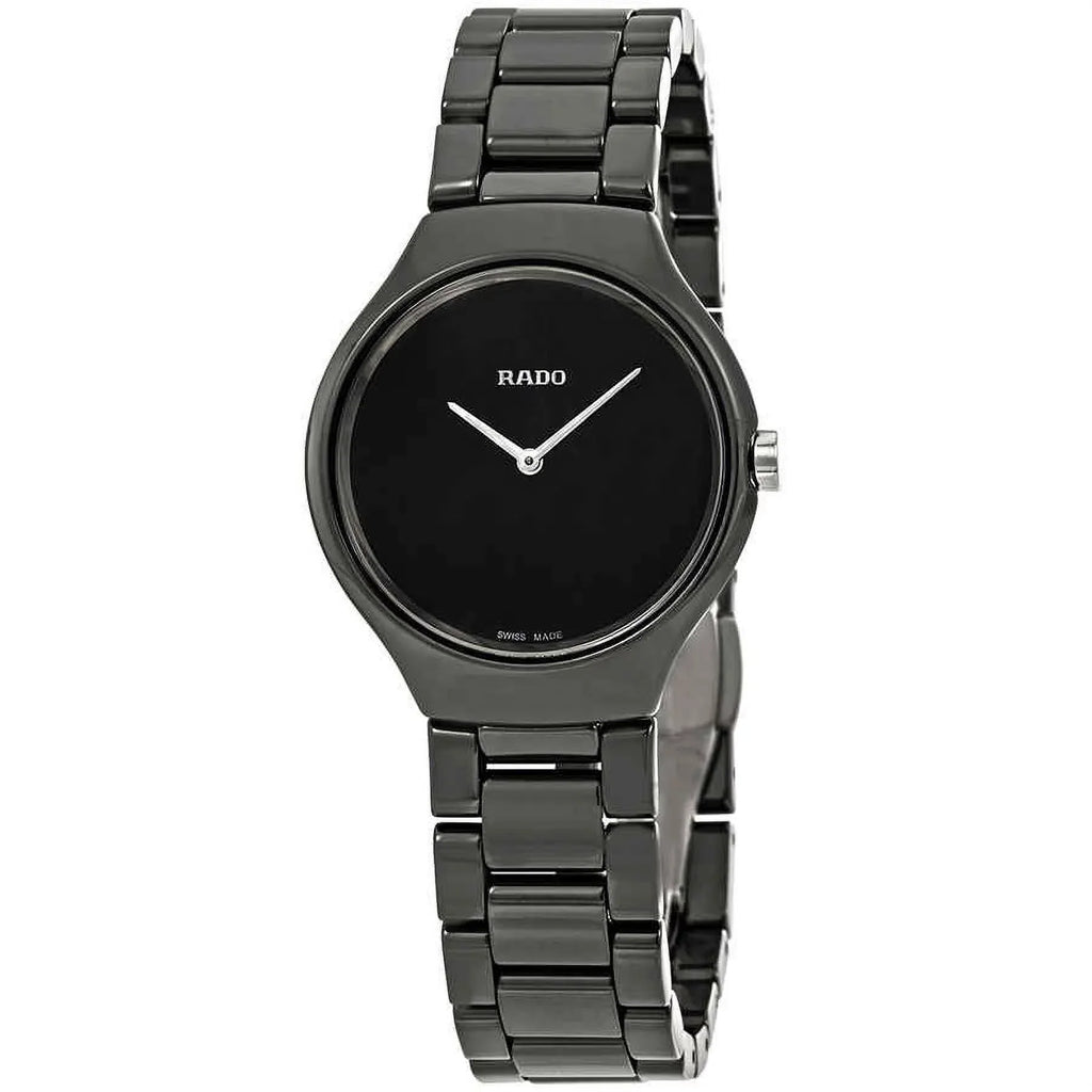 Dial Rado True Black Thinline Watch R27742192 Ladies