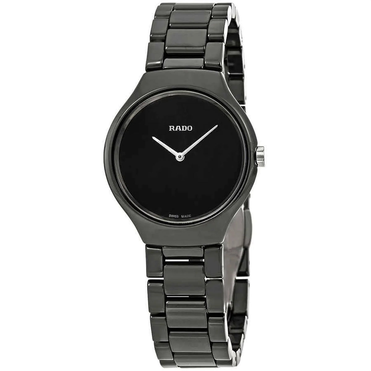 Dial Rado True Black Thinline Watch R27742192 Ladies