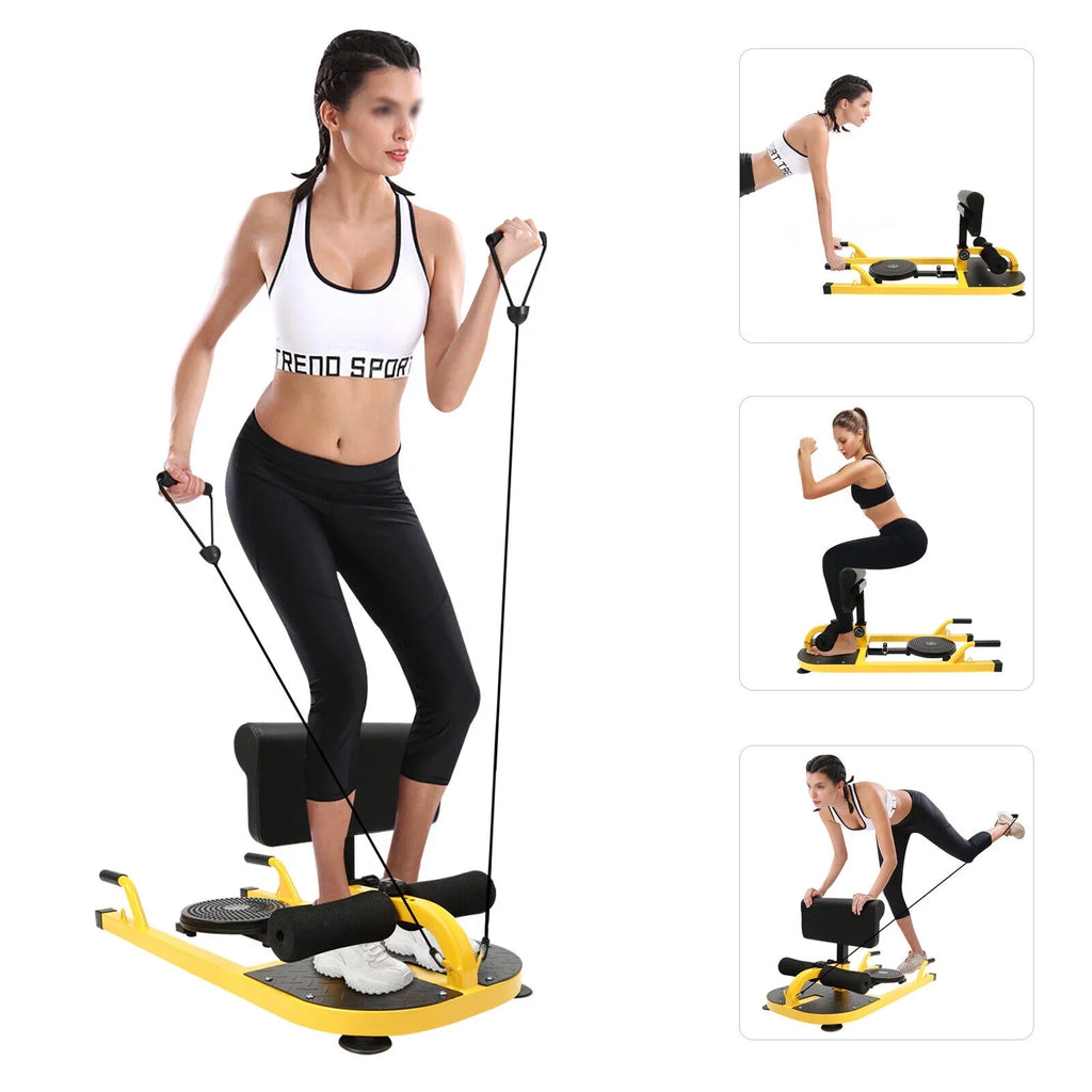 Gym Ab Machine Multifunctional Squat Adjustable Squat Home Trainer Deep Sissy