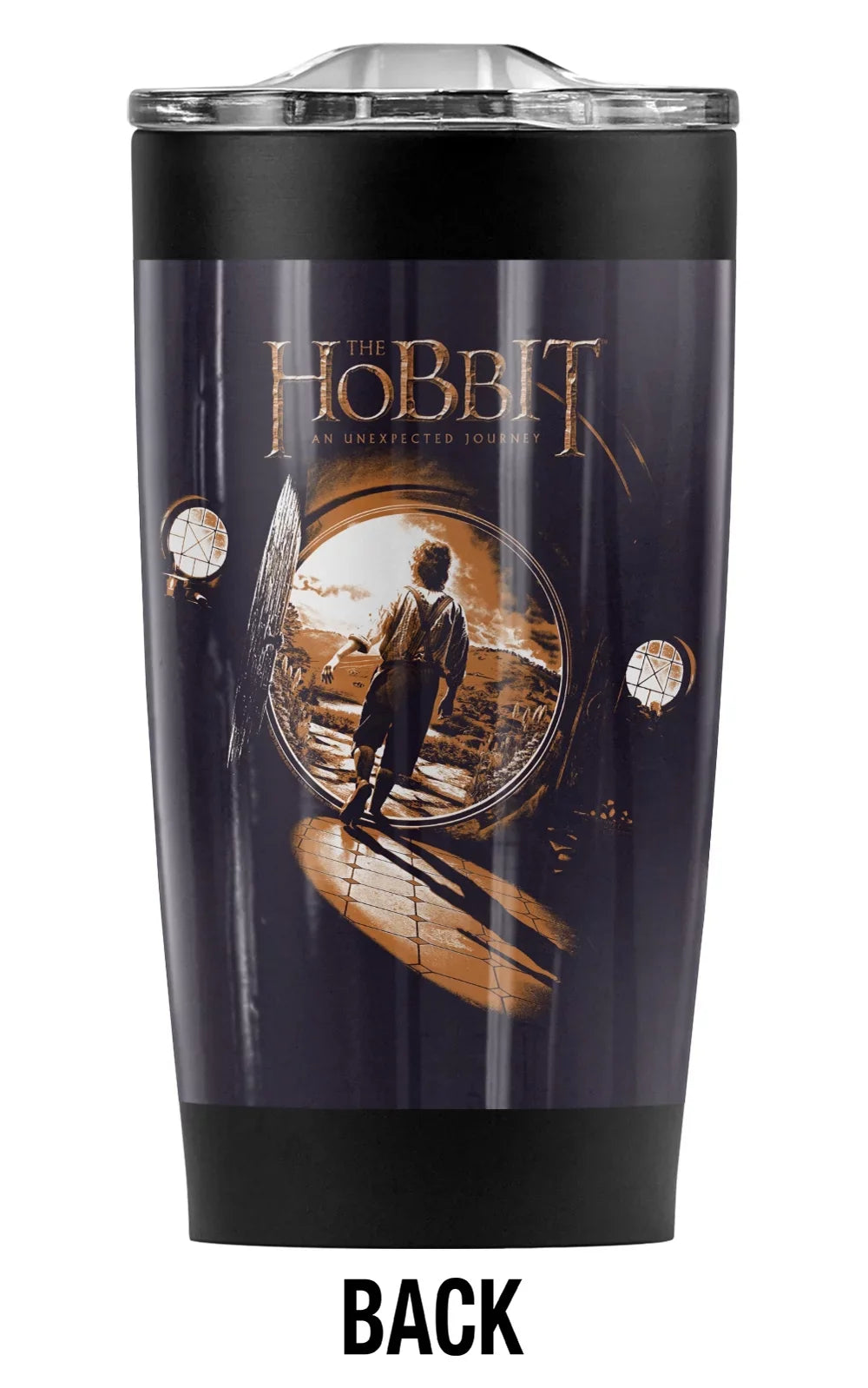 Wall & Vacuum and 20 Hot Lid Travel Cold Sliding Insulated Leakproof Great | Drinks Beverages Mug/Cup, Hobbit/Hole The with Double oz for Coffee Tumbler Steel Bilbo Stainless
