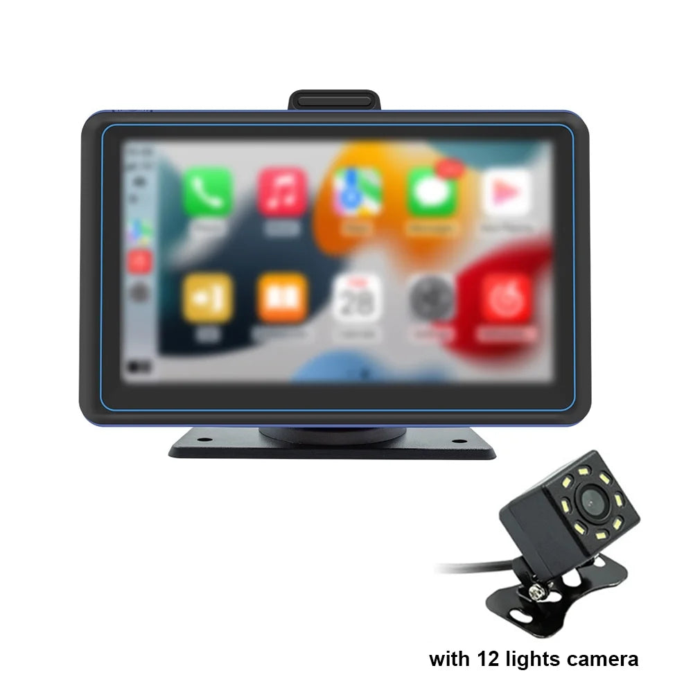 Car Compatible Compatible Stereo BT Compatible USB Android USB 720P Car Portable Portable 12 7'' Player MP5 Camera Audio Pinnaco Auto Dual Nebublu 720P Car 5.0 Dual Car 5.0 Stereo,Receiver Car