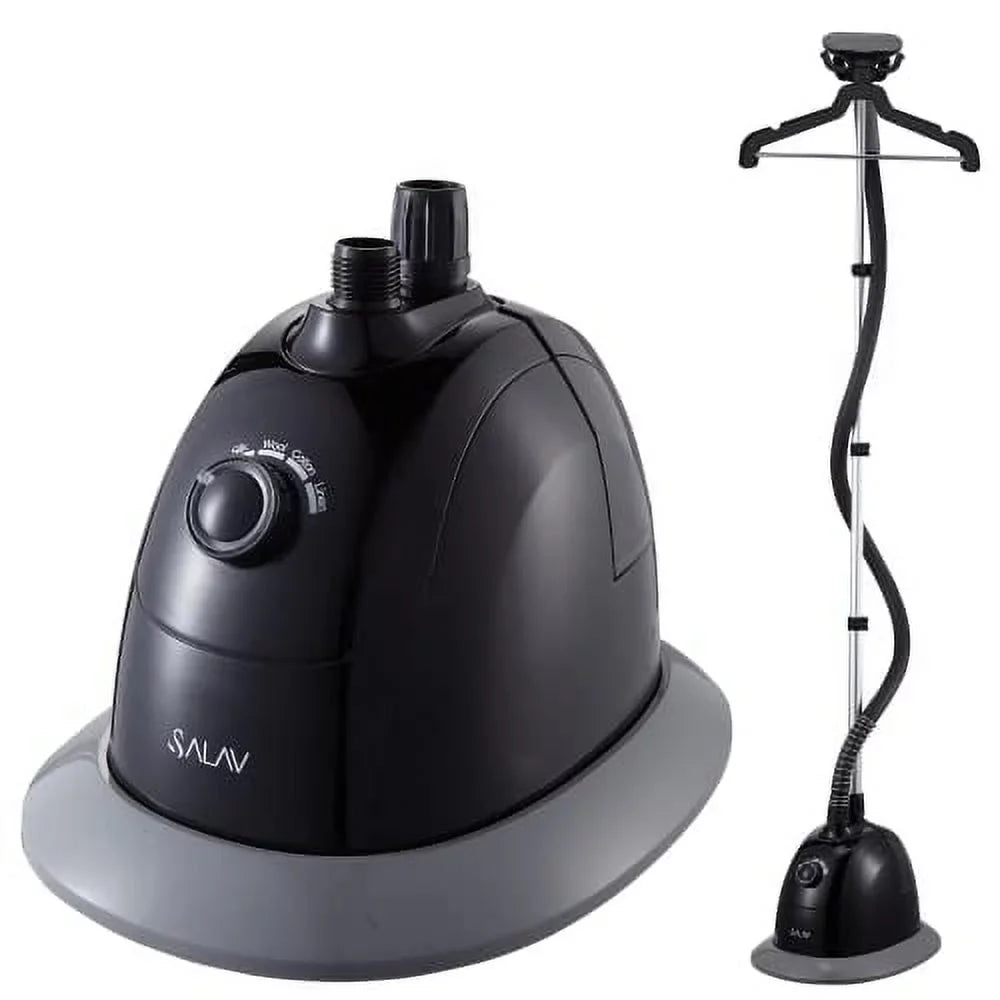 Full-Size 360 Garment 1500W 4 SALAV and Standing Hanger GS34-BJ Steamer Swivel Black Steam Settings, Multi-Hook with