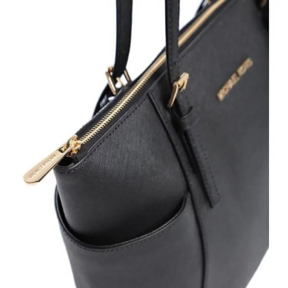 '- Set Michael Black - Tote Jet Saffiano 30F2GTTT8L-001 MICHAEL Top Zip Med. Travel Kors