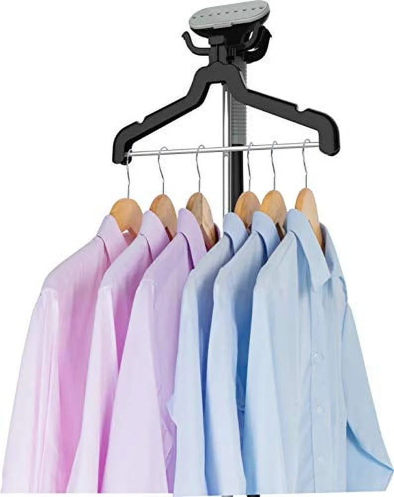 Full-Size 360 Garment 1500W 4 SALAV and Standing Hanger GS34-BJ Steamer Swivel Black Steam Settings, Multi-Hook with