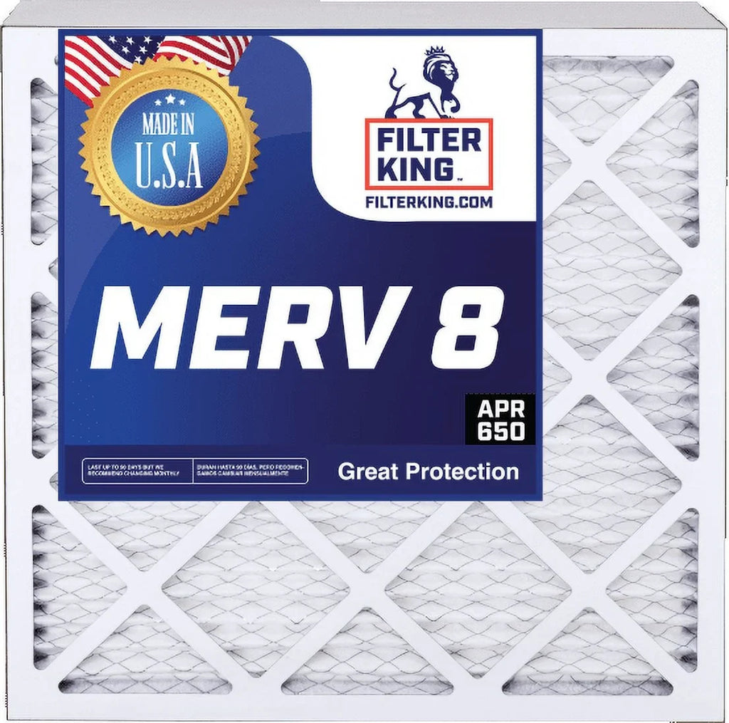 Air 8 Furnace 12x21x1 HVAC Filter MERV | 11.5 .75" x A/C 3-PACK Pleated Actual | IN USA Size: King Filter | x MADE | Filters 20.5