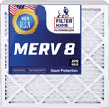 Air 8 Furnace 12x21x1 HVAC Filter MERV | 11.5 .75" x A/C 3-PACK Pleated Actual | IN USA Size: King Filter | x MADE | Filters 20.5