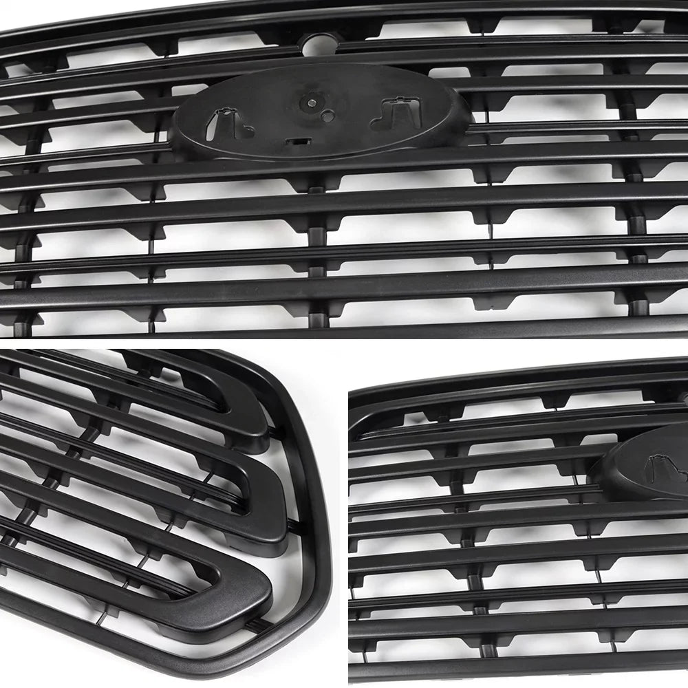 Ford 150 250 Grille Black Bumper PIT66 350 Transit 2015-2018 Fit Front For Grill