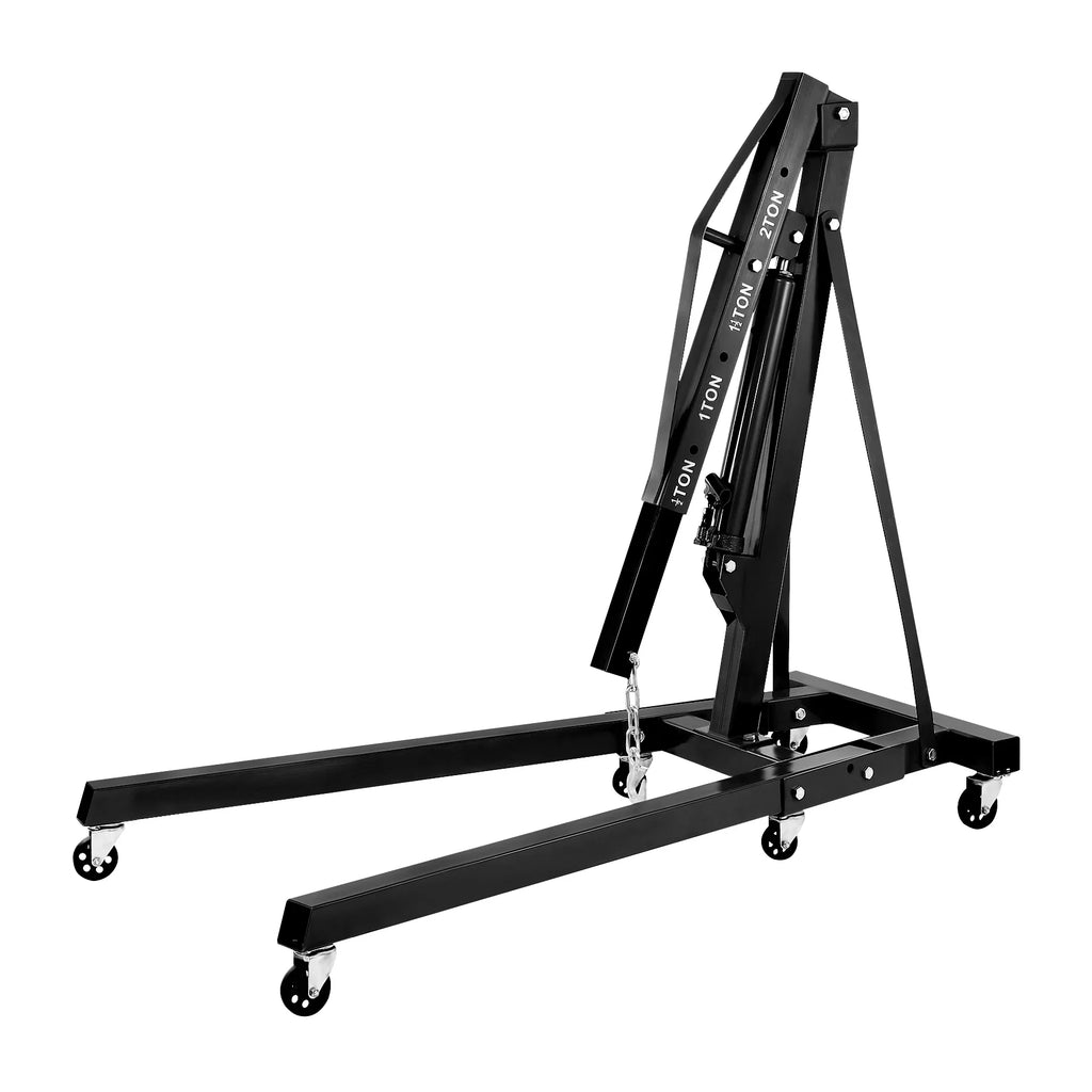 Shop Steel Heavy Lifting Crane, Duty Shop Crane Manual And Crane With Hydraulic 4400lbs, Crane Folding Engine Engine Capacity Cherry Legs, 2-ton, Folding Engine Boom Telescopic Hoist, Picker