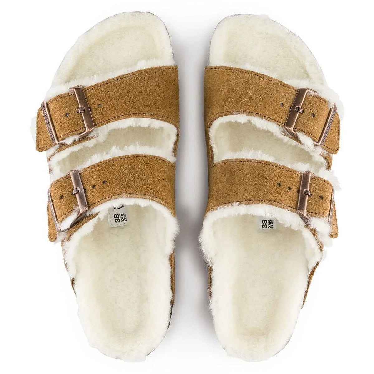 1001128 - Shearling Mink Arizona Unisex BIRKENSTOCK Suede/Natural Shearling
