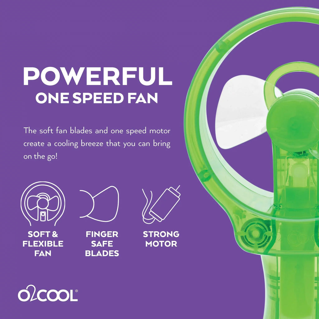 Battery 3.5 Cooling, for Pack O2COOL Powered inch Misting Personal Fan 2 Green,