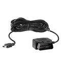 Power Acc USB and Adapter for Camera, OBD2 OBD Ssontong USB Port) Switch Button(Mini OBDII with 24 Hours Mode Hardwire Charger OBD Cable Two Surveillance Cable Mini to Dash