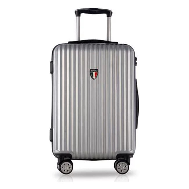 TUCCI Banda T0274 24 Carry-On ABS in. T0274-24in-SLV Luggage, Silver