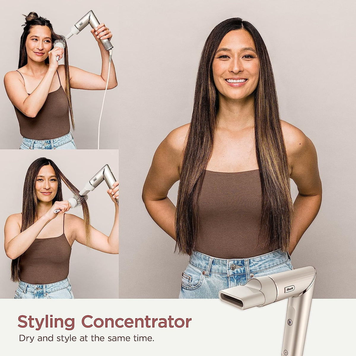 Styling Multi-Styler,Straight Powerful HD430 & Wavy, Air Shark Dryer FlexStyle Drying Blow & and System, Hair