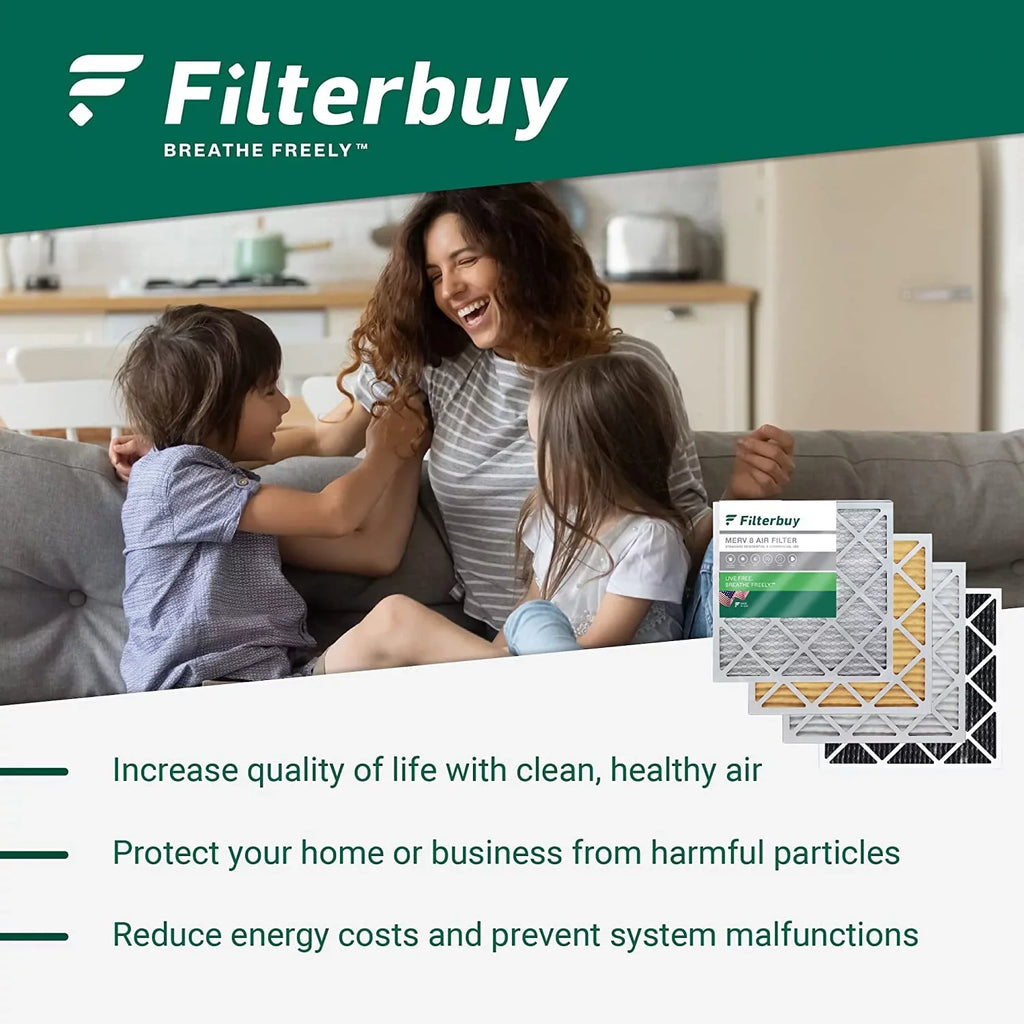 Furnace Filterbuy 10x16x4 Filters (4-Pack) Air HVAC AC 11 MERV Pleated