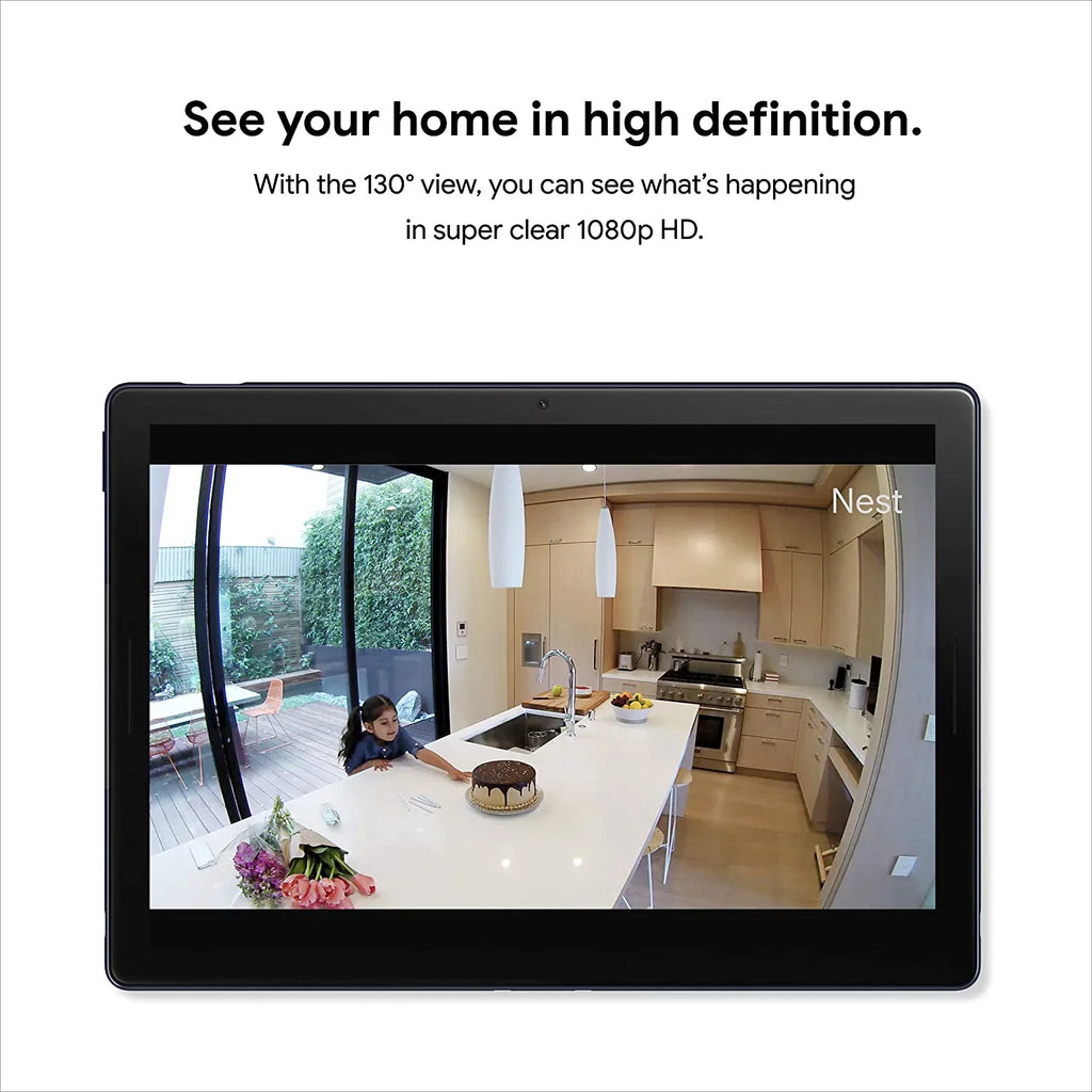Phone for Nest Control 24/7 Security Your and Google - Surveillance Camera Alerts Home Live Get Indoor with - Mobile Wired Video Night with Indoor and Cam Vision Camera -