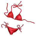X Porcelain Mosaic Pool Swimming 22") Red Bikini (25"