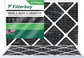 Filters Activated Carbon MERV Pleated (2-Pack) Odor Furnace AC 14x24x1 Filterbuy Air HVAC with 8 Eliminator