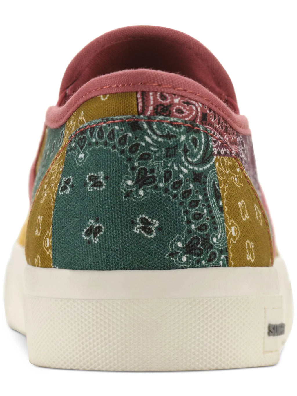 On STONE Reins Toe 7 SUN Sneakers Mens Slip Goring Platform Red Padded Bandana Shoes Round