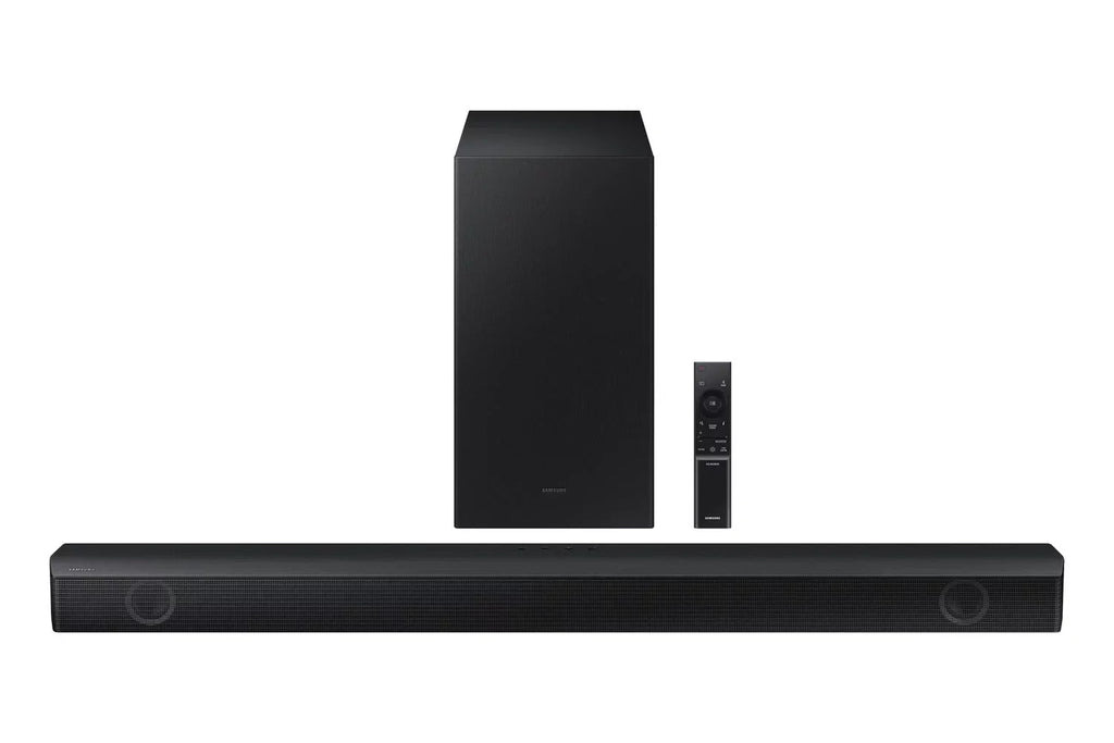 Smart AI 2.1ch Dolby (2023) with QN55S90CAFXZA Samsung Upscaling 55" with Soundbar Audio and 4K Subwoofer Samsung TV OLED HW-B550 a with
