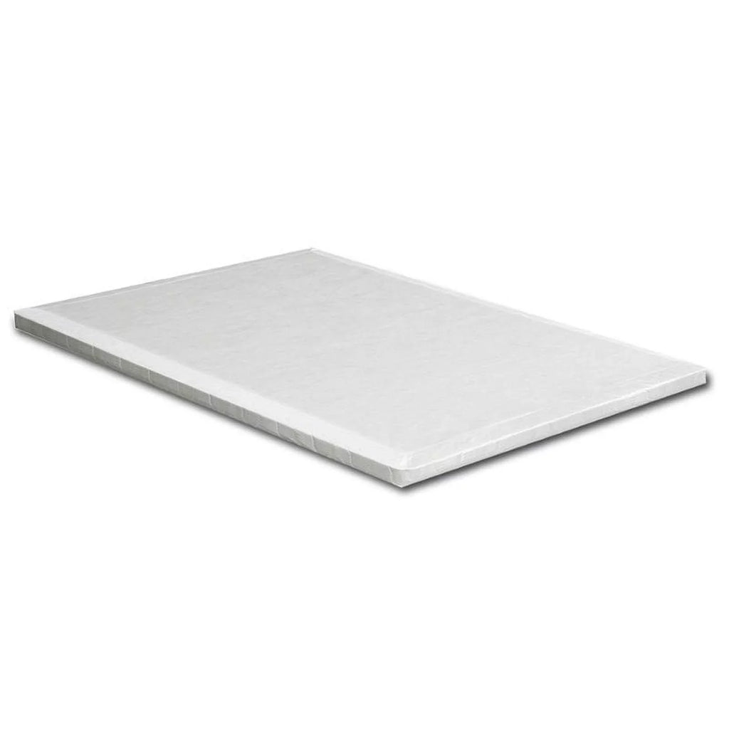 Transitional Bowery Hill King Bunkie White in Fabric 2" Board