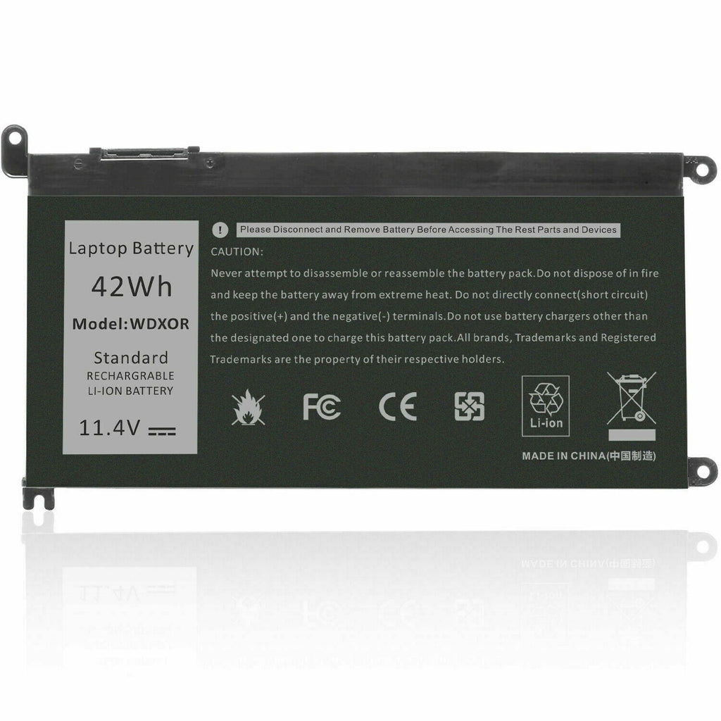 5568 7569 Inspiron WDXOR DELL 7368 13 For 5368 FC92N 42Wh 5567 Battery 15 WDX0R