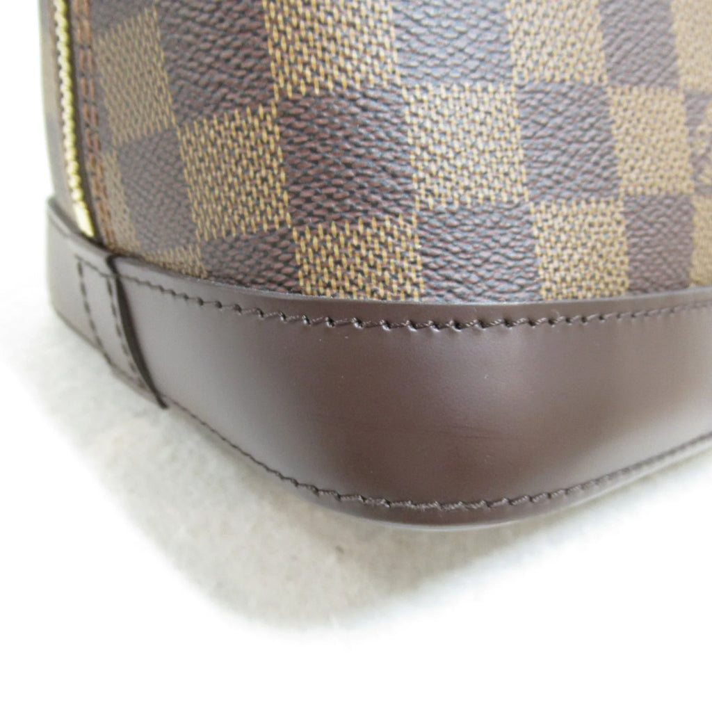 N51131 Pre-Owned LOUIS canvas VUITTON PVC Brown (Good) Ebene Damier coated Alma handbag